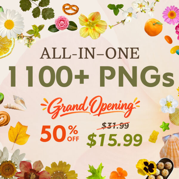 All-in-One Collection — 1100+ PNG Cutouts Bundle