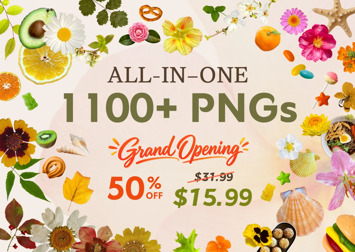 main_sub All-in-One Collection — 1100+ PNG Cutouts Bundle - Image 1